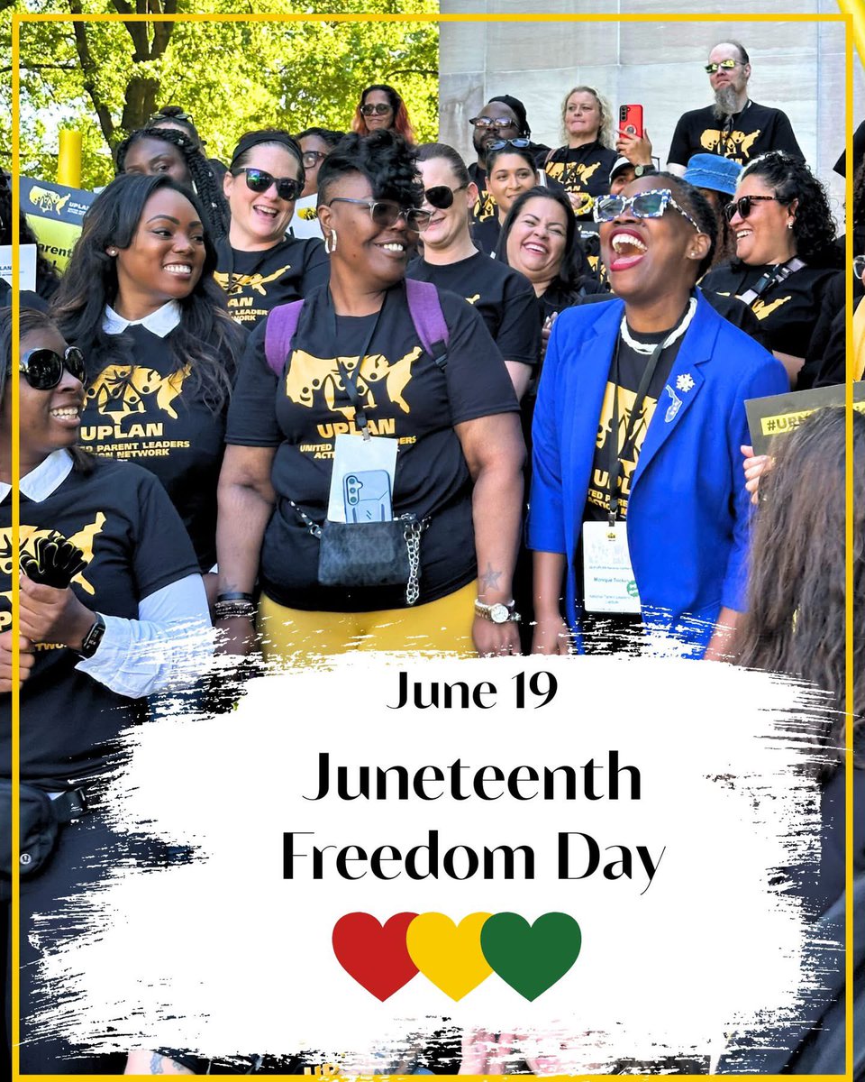 Today we honor the legacy of Black freedom fighters who paved the way for justice. As parent leaders, we stay rooted in truth and action—uplifting families too often left out. The fight isn’t over.
#Juneteenth #ParentPower #FreedomDay