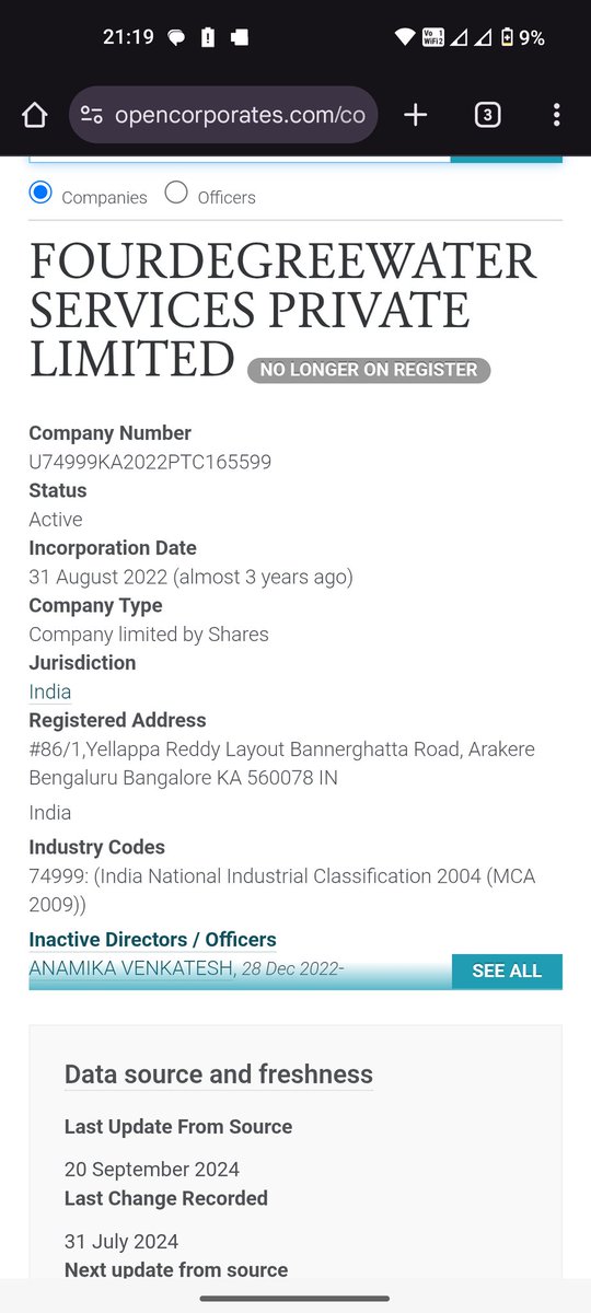 mriganksc's tweet photo. @WintWealth before investing via platform, can you please explain that "no longer on register". https://t.co/WdCgPNdvR7