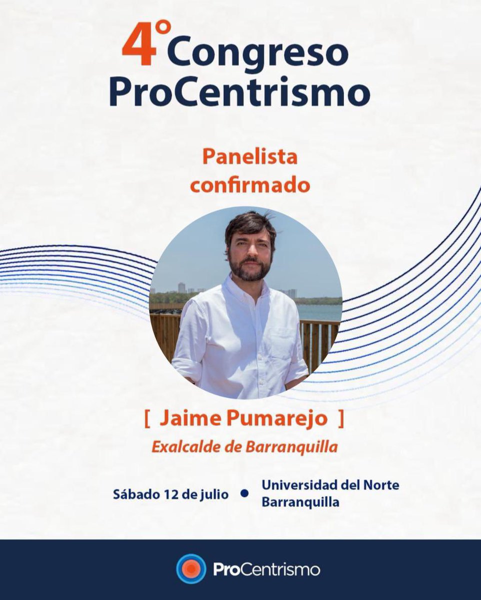 ¿Qué enseñanzas deja gobernar desde la innovación local?

Jaime Pumarejo, exalcalde de Barranquilla, trae una mirada regional y moderna a la conversación nacional.

🏛️ Inscríbete 👉 holafomo.com/es/event/MTkw?…

#GobernarConEvidencia #CongresoProcentirismo2025