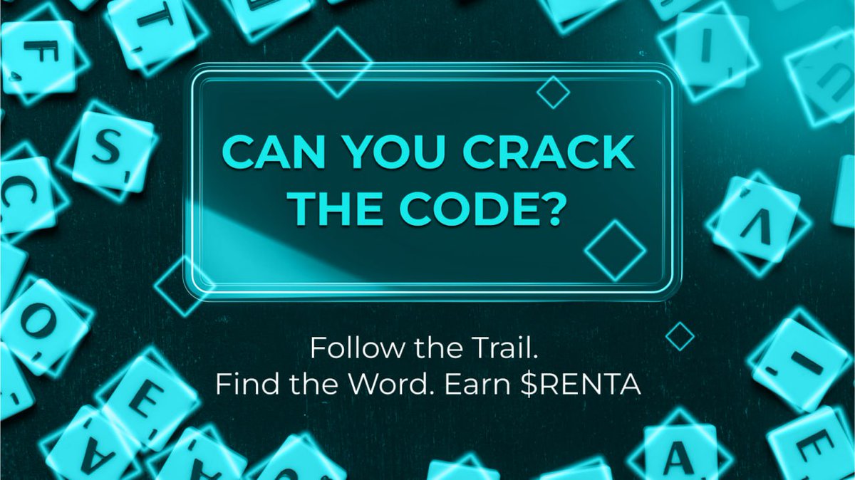 🤩 The New Cipher Challenge: Uncover the Word, Win $RENTA! 🤩

AiRen is back with a nEw cipher challenge — and it’s already begun.

Hidden across this post and subsequent posts are letters that, when combined, form a 7-letter word. This word captures the essence of Web3, DiDs,