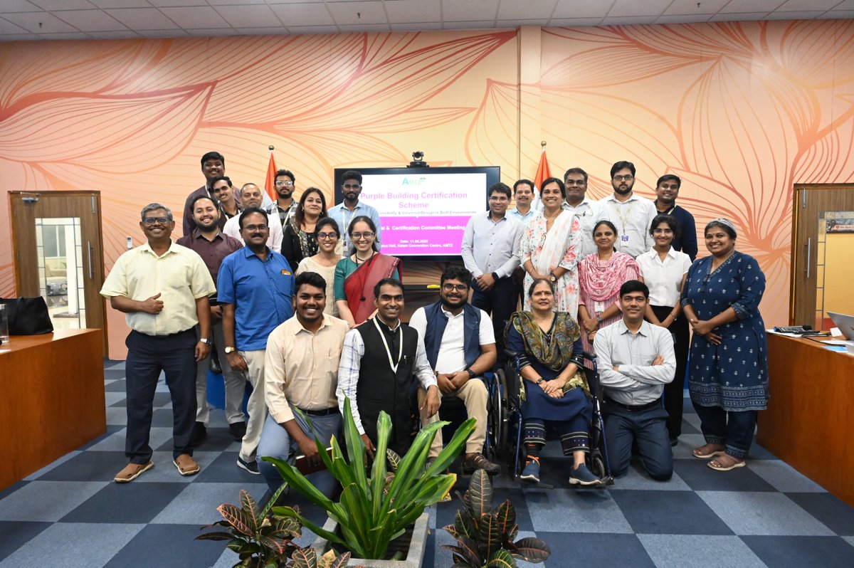AP_MedTechZone's tweet image. Experts in #Disability &amp;amp; #UniversalDesign unite at @AP_MedTechZone to build India’s first #Accessibility certification — the #PurpleBuildingCertification Scheme. A first-of-its-kind initiative to make buildings #Divyang-friendly. #AccessibleIndia #AMTZ