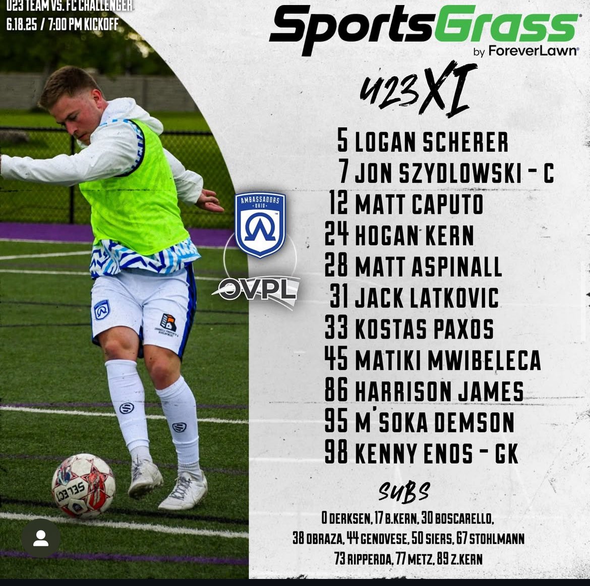 MC Men's Soccer (@mc_menssoccer) on Twitter photo Good night for MC Soccer players and <a href="/AmbassadorsOhio/">Ambassadors FC Ohio</a> u23 team. A 2-1 win, a goal for Zach Kern and a start for Harrison James! #WTBH Good night for MC Soccer players and <a href="/AmbassadorsOhio/">Ambassadors FC Ohio</a> u23 team. A 2-1 win, a goal for Zach Kern and a start for Harrison James! #WTBH