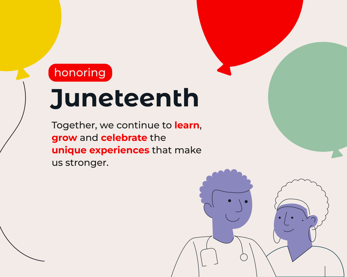 This #Juneteenth, we honor the legacy of freedom and resilience. It’s a time to reflect, celebrate progress and recommit to building a future rooted in connection and compassion. We’re proud to grow a team that truly reflects the values of the communities we serve.