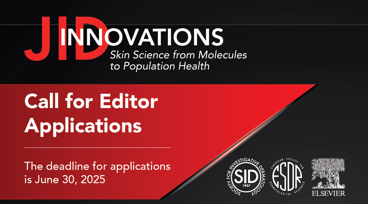 JID Innovations (@jidinnovations) on Twitter photo Apply Now! Deadline June 30th, 2025.
<a href="/SocInvestDerm/">Society for Investigative Dermatology</a>, in collaboration with <a href="/ESDRorg/">ESDR</a>, seeks candidates for the Editor position at <a href="/jidinnovations/">JID Innovations</a>, an open-access publication.
Term begins: January 1, 2026.
More details and how to apply: ow.ly/Jv5E50VZ625
#dermtwitter Apply Now! Deadline June 30th, 2025.
<a href="/SocInvestDerm/">Society for Investigative Dermatology</a>, in collaboration with <a href="/ESDRorg/">ESDR</a>, seeks candidates for the Editor position at <a href="/jidinnovations/">JID Innovations</a>, an open-access publication.
Term begins: January 1, 2026.
More details and how to apply: ow.ly/Jv5E50VZ625
#dermtwitter