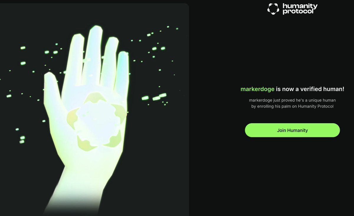 MarkerDoge.inj 🥷⚡️ (@mkrub8) on Twitter photo แสกนมือเรียบร้อย เป็นมนุษย์โดยสมบูรณ์
ตอนนี้ <a href="/Humanityprot/">Humanity Protocol 「 🖐️ ✦ 🇺🇳 」</a> มีให้แสกนมือแล้วจ้า ผ่านทาง IOS และ Andrioid
ใครล่าดรอปตัวนี้อยู่ ไปแสกนมือกันเด้อ
ปล. อย่าลืม Connect Discord กับ Testnet Humanity Protocol นะจ๊ะ
ใครยังไม่ได้ทำ จิ้มเลย testnet.humanity.org/login?ref=mark… แสกนมือเรียบร้อย เป็นมนุษย์โดยสมบูรณ์
ตอนนี้ <a href="/Humanityprot/">Humanity Protocol 「 🖐️ ✦ 🇺🇳 」</a> มีให้แสกนมือแล้วจ้า ผ่านทาง IOS และ Andrioid
ใครล่าดรอปตัวนี้อยู่ ไปแสกนมือกันเด้อ
ปล. อย่าลืม Connect Discord กับ Testnet Humanity Protocol นะจ๊ะ
ใครยังไม่ได้ทำ จิ้มเลย testnet.humanity.org/login?ref=mark…