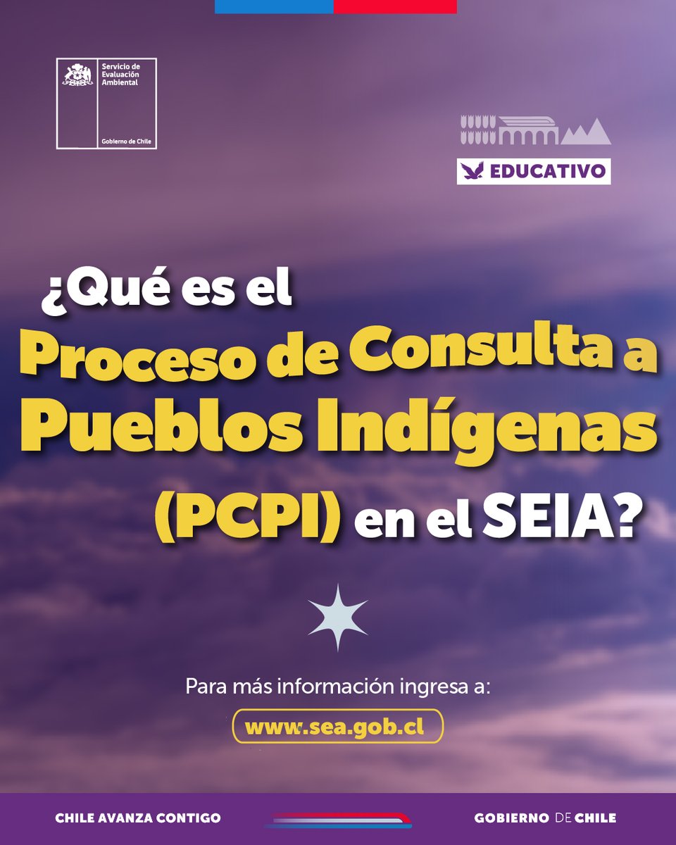 SEA__gob's tweet photo. 🌱Hoy se conmemora el Día Nacional de los Pueblos Indígenas, y en el SEA te recordamos qué significa un PCPI en el contexto del SEIA.

➡️Recuerda que puedes encontrar esto y mucho más en https://t.co/YTQrrc1r89 https://t.co/5Lcq8EFs7G