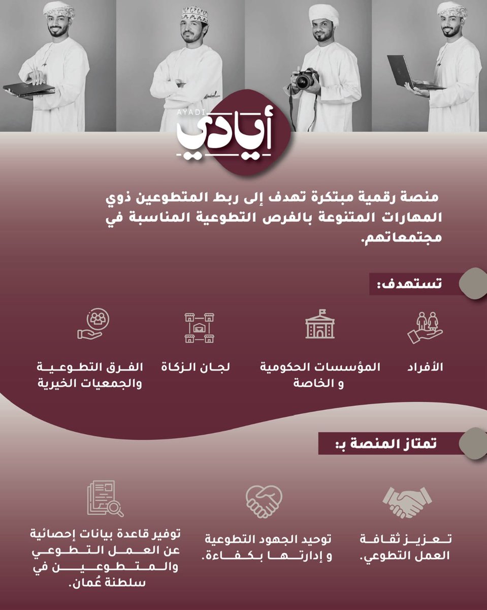 في خطوة تعكس الروح الوطنية والتكافل المجتمعي، شارك فريق الرستاق الخيري في حفل تدشين منصة "أيادي" الوطنية، تحت رعاية معالي السيد سعود بن هلال البوسعيدي، محافظ مسقط، وذلك في قاعة فندق ماندارين أورينتال بشاطئ القرم صباح الأربعاء