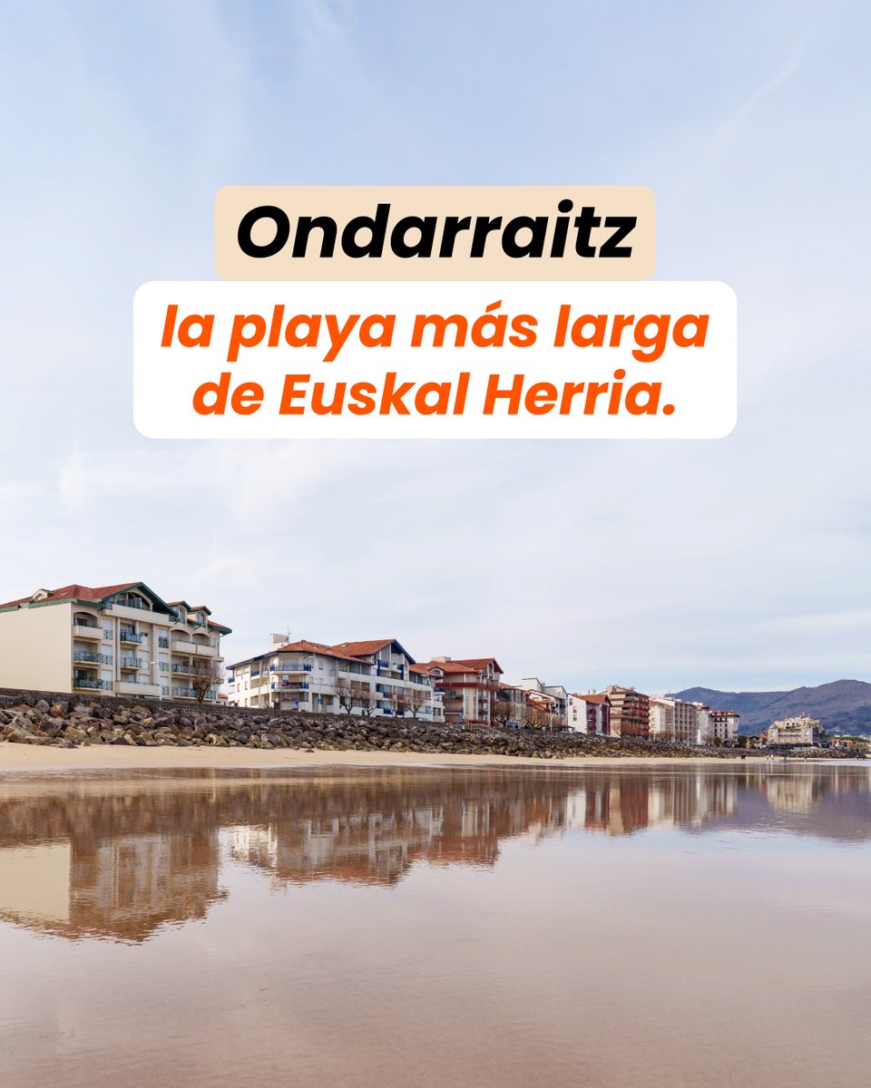 La playa de Hendaya tiene casi 3 km de largo. 🏖️