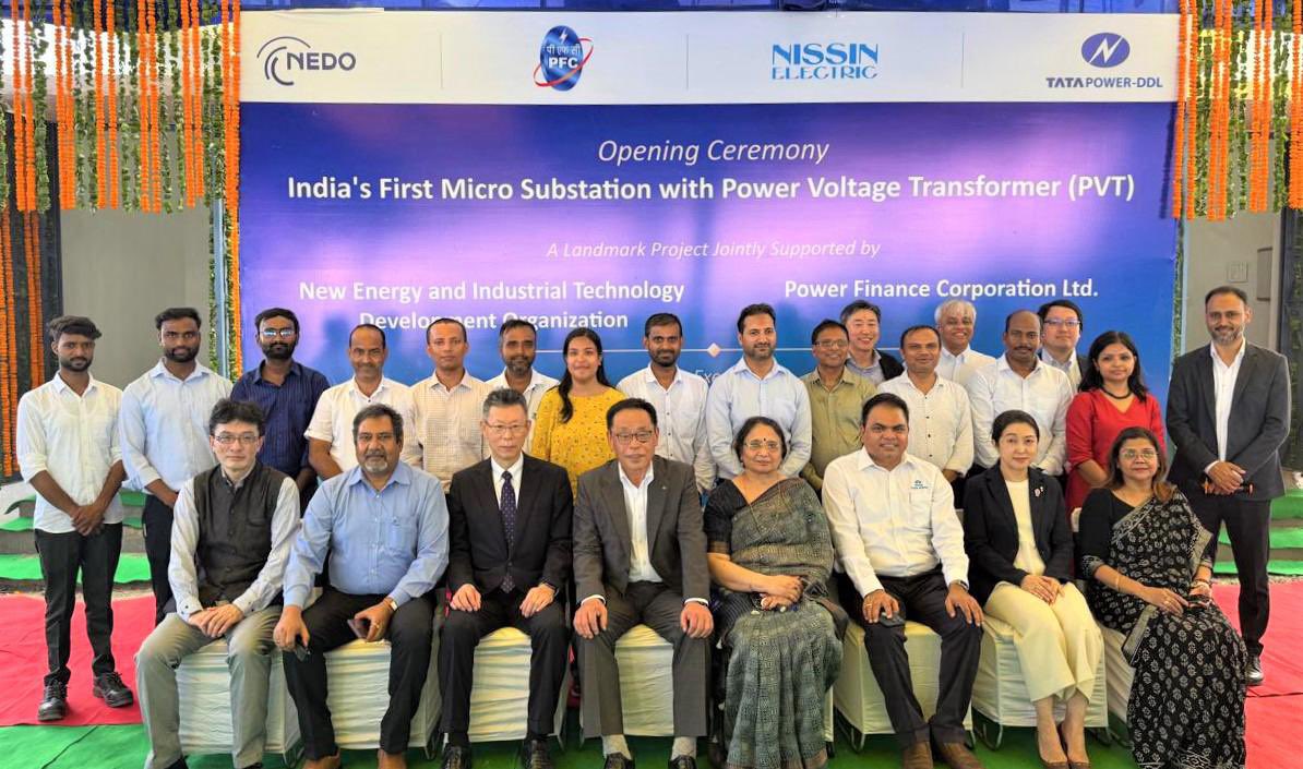 Power Finance Corp. (@pfclindia) on Twitter photo IndiaтАЩs 1st Energy-Efficient Micro Substation! ЁЯЗоЁЯЗ│
CMD, PFC inaugurated a first-of-its-kind Micro Sub-station with a Power Voltage Transformer.
This innovative project developed in collaboration with NISSIN Electric & Tata Power-DDL is supported by PFC & NEDO Japan
<a href="/MinOfPower/">Ministry of Power</a> IndiaтАЩs 1st Energy-Efficient Micro Substation! ЁЯЗоЁЯЗ│
CMD, PFC inaugurated a first-of-its-kind Micro Sub-station with a Power Voltage Transformer.
This innovative project developed in collaboration with NISSIN Electric & Tata Power-DDL is supported by PFC & NEDO Japan
<a href="/MinOfPower/">Ministry of Power</a>