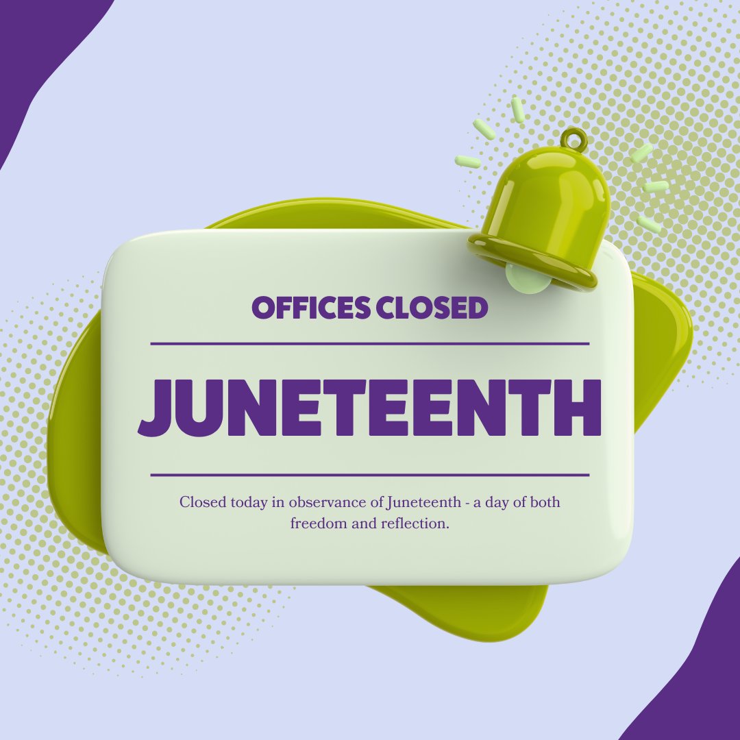 Today, we recognize Juneteenth—a day of freedom and reflection.
SBU offices are closed today in observance.
Let’s learn, honor, and celebrate.
#Juneteenth #FreedomDay #SBUReflects