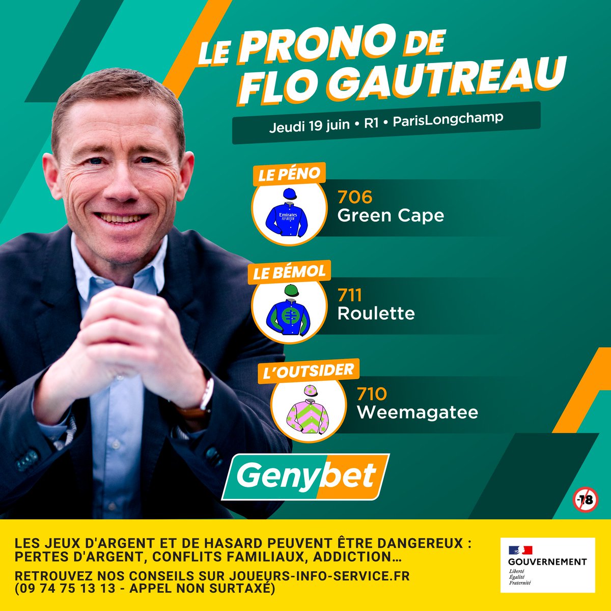 Genybet Turf ๐ (@genybet_turf) on Twitter photo Direction l'hippodrome de ParisLongchamp pour la course รฉvรจnement du jour trรจs ouverte avec <a href="/FlorentGautreau/">Florent Gautreau</a>
๐ฅ๐ฒฬ๐๐ป๐ถ๐ผ๐ป ๐ญ ๐ฃ๐ฎ๐ฟ๐ถ๐๐๐ผ๐ป๐ด๐ฐ๐ต๐ฎ๐บ๐ฝ - ๐๐ผ๐๐ฟ๐๐ฒ ๐ณ - ๐ฎ๐ฌ๐๐ฎ๐ฑ
๐๐ฒ ๐ฝ๐ฒฬ๐ป๐ผ: ๐ณ๐ฌ๐ฒ ๐๐ฟ๐ฒ๐ฒ๐ป ๐๐ฎ๐ฝ๐ฒ
๐ฅ et 5โฃรจme des deux derniers ๐ต Super Top 5 Direction l'hippodrome de ParisLongchamp pour la course รฉvรจnement du jour trรจs ouverte avec <a href="/FlorentGautreau/">Florent Gautreau</a>
๐ฅ๐ฒฬ๐๐ป๐ถ๐ผ๐ป ๐ญ ๐ฃ๐ฎ๐ฟ๐ถ๐๐๐ผ๐ป๐ด๐ฐ๐ต๐ฎ๐บ๐ฝ - ๐๐ผ๐๐ฟ๐๐ฒ ๐ณ - ๐ฎ๐ฌ๐๐ฎ๐ฑ
๐๐ฒ ๐ฝ๐ฒฬ๐ป๐ผ: ๐ณ๐ฌ๐ฒ ๐๐ฟ๐ฒ๐ฒ๐ป ๐๐ฎ๐ฝ๐ฒ
๐ฅ et 5โฃรจme des deux derniers ๐ต Super Top 5