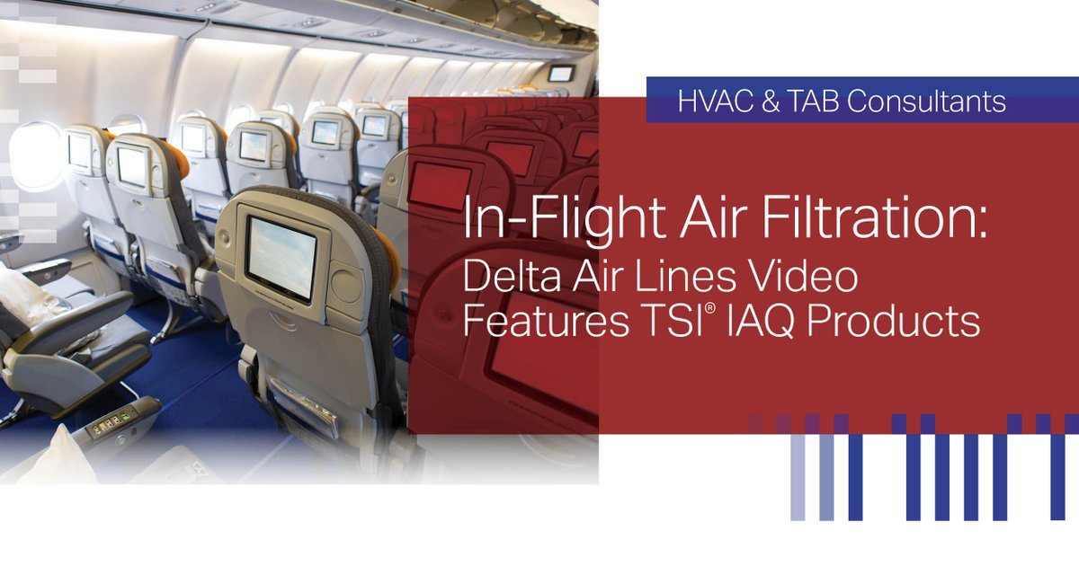 Ready to see how air filtration works on planes?
Our latest article showcases Delta Air Lines' use of TSI IAQ products like the Q-Trak, AeroTrak, and P-Trak in air quality monitoring. Watch the video and learn how these tools make in-flight air safer!
Watch now