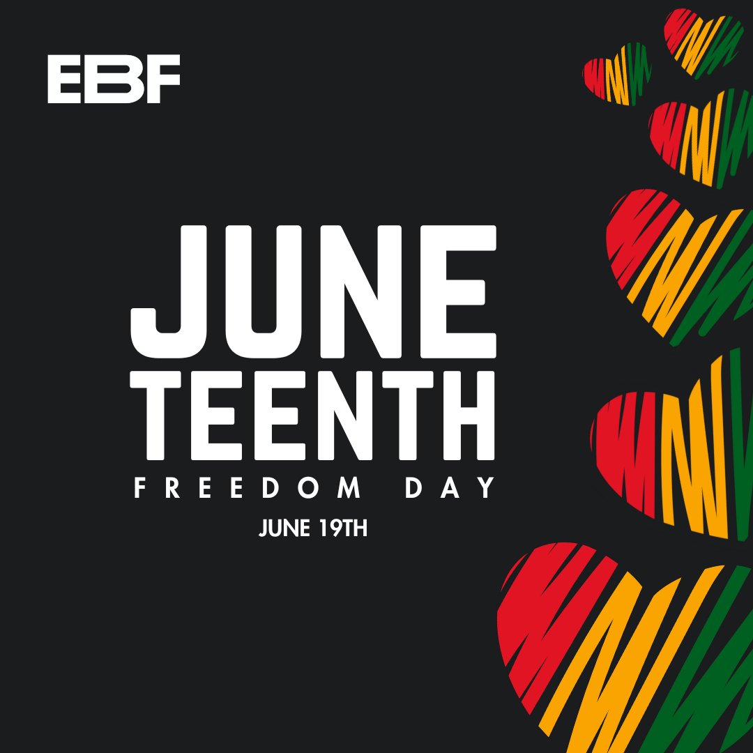 Today, we honor freedom, resilience, and the journey toward equality. Happy Juneteenth. 🖤❤️💚

#WeAreEBF