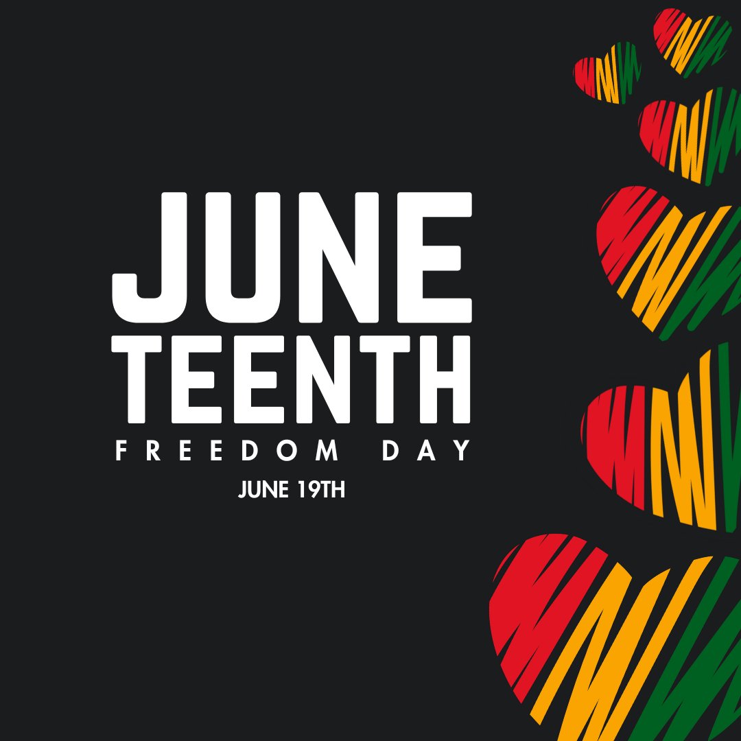 Honoring the past, embracing the present, and working for a better tomorrow. Happy Juneteenth! #Juneteenth #FreedomDay