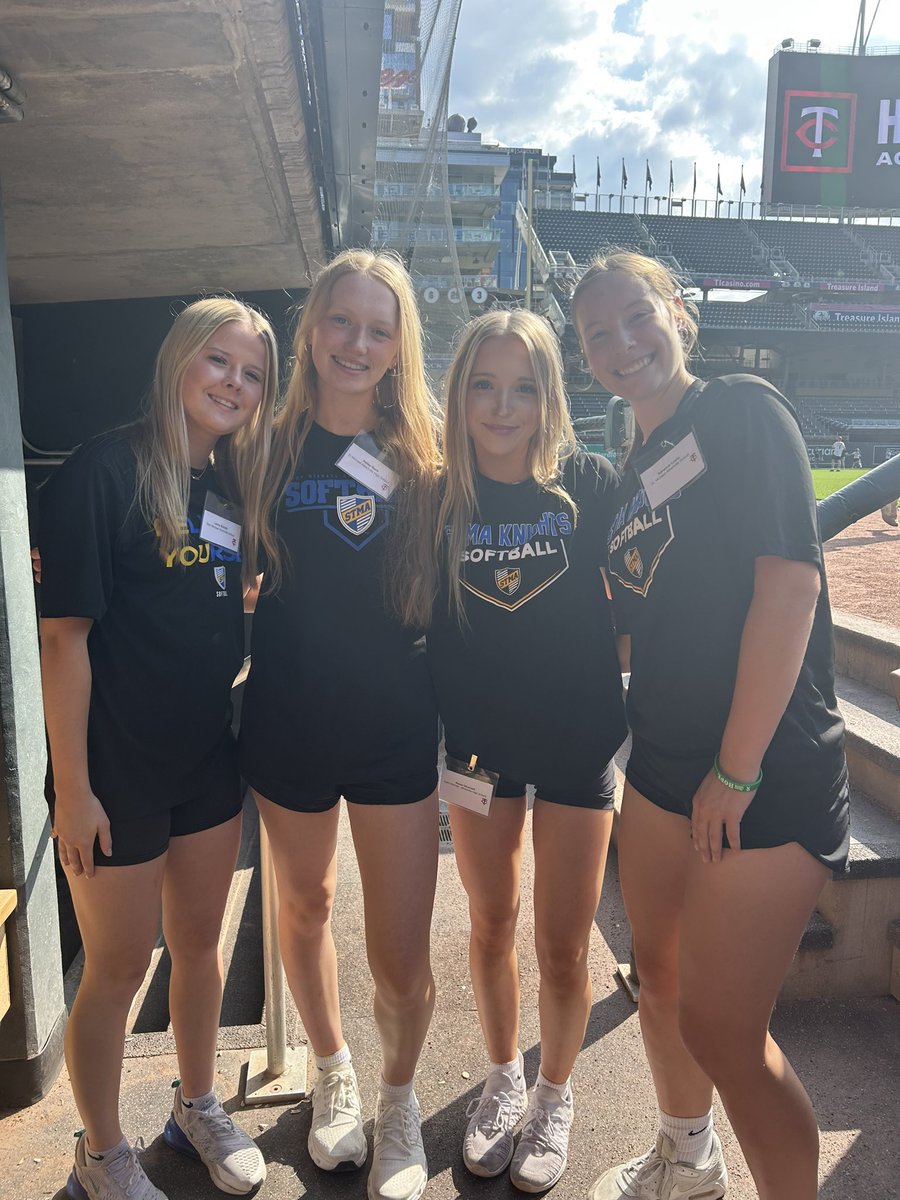 Knights Softball (@softballstma) on Twitter photo Seniors Lacey Byboth, Hailey Rech, Reese O’Connell and Adrienne Lewis at the <a href="/Twins/">Minnesota Twins</a> High School Leadership Academy today! #LeadershipDevelopment #LeadershipGoals Seniors Lacey Byboth, Hailey Rech, Reese O’Connell and Adrienne Lewis at the <a href="/Twins/">Minnesota Twins</a> High School Leadership Academy today! #LeadershipDevelopment #LeadershipGoals