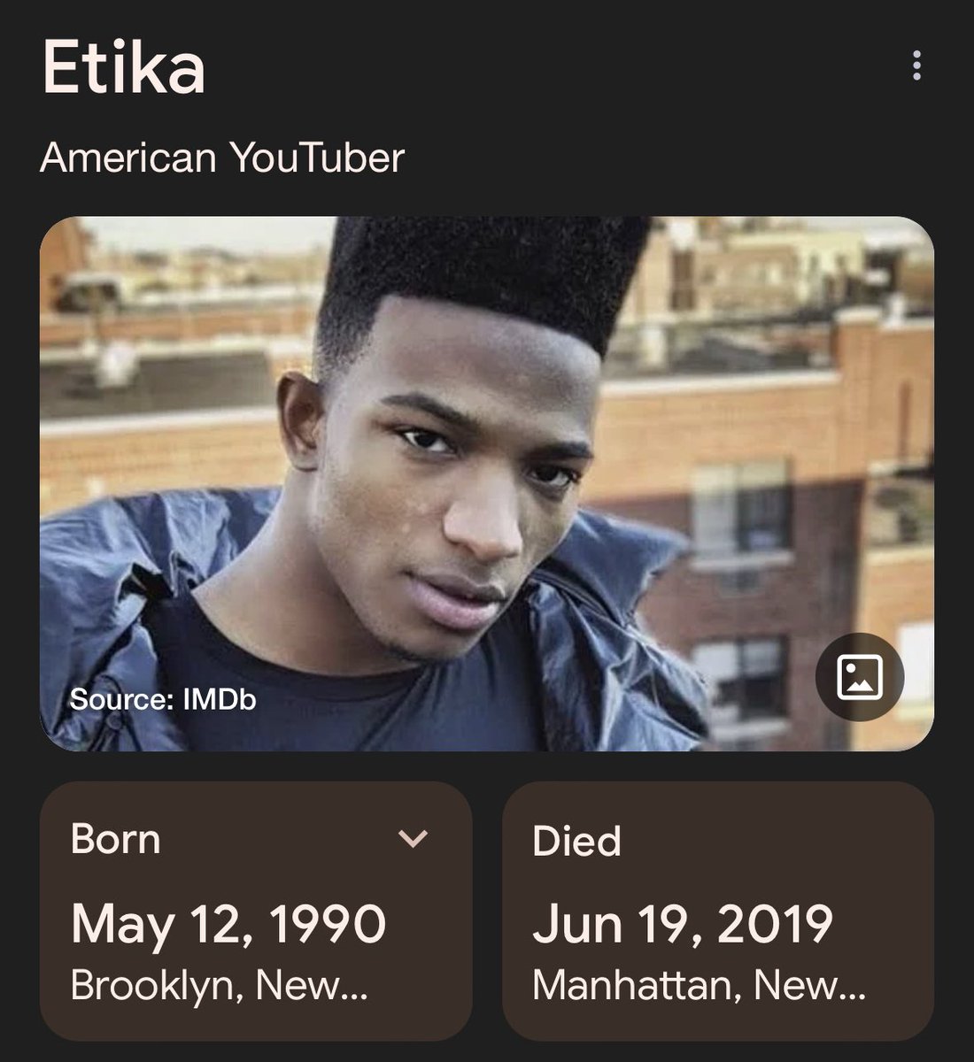 GaffsNotLaffs's tweet image. I still miss you Etika 💔
