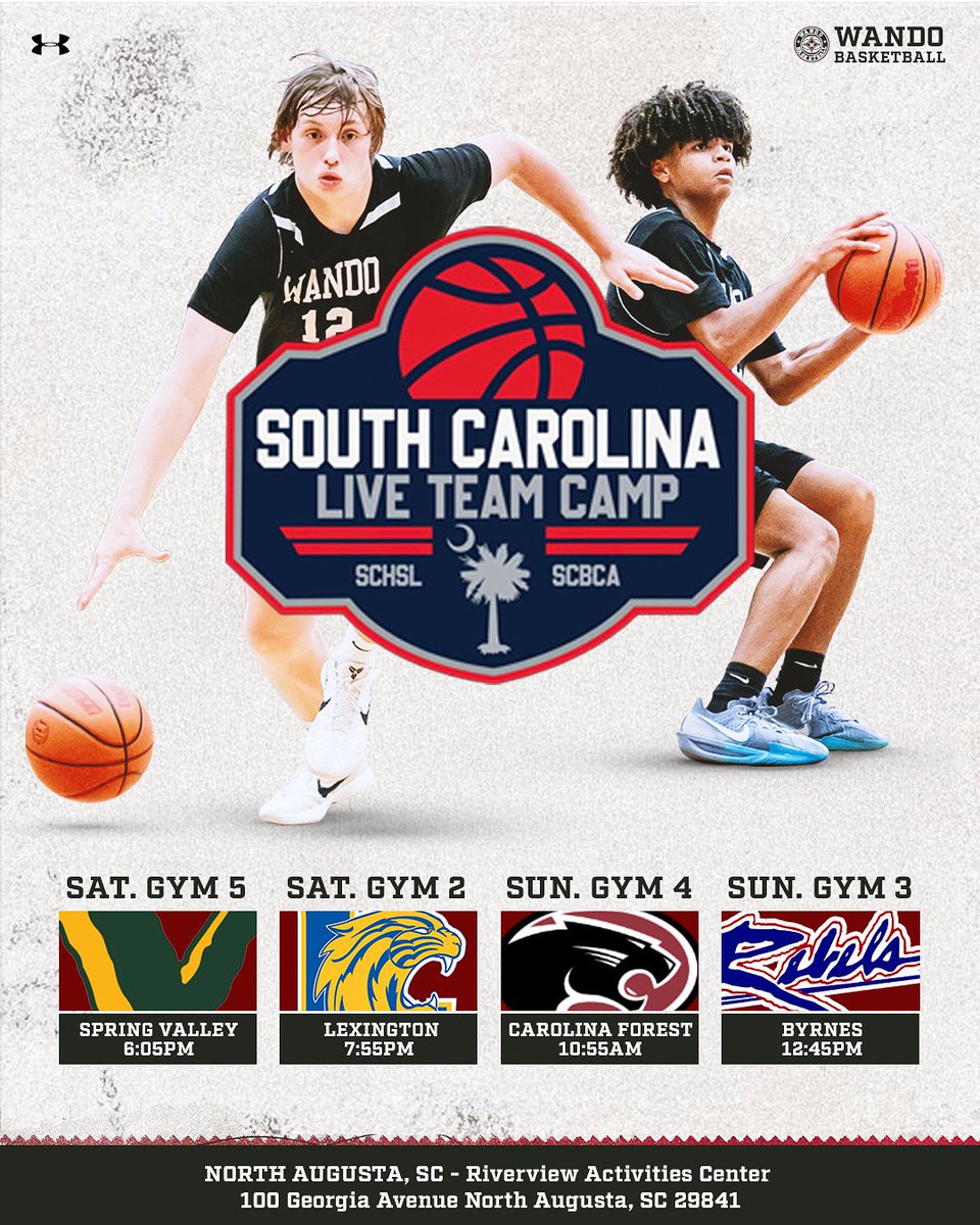 Another chance to compete this weekend at <a href="/SCBCA/">South Carolina Basketball Coaches Association</a> Live 
#WarriorWay