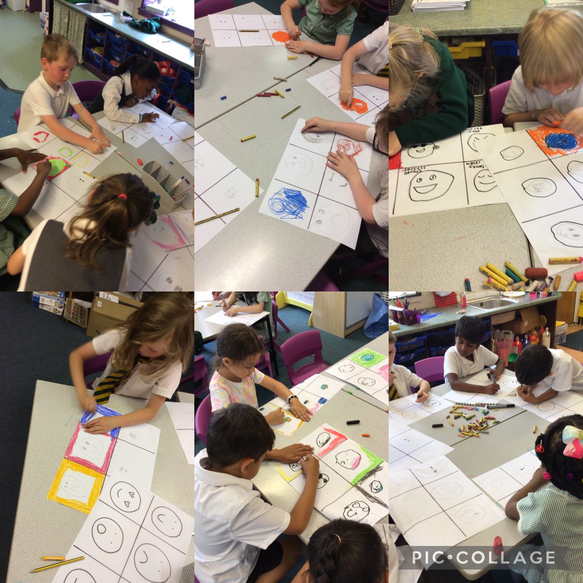 Year 1 created our own pop art inspired emotion artwork! #SMAartsweek <a href="/StMargarets_/">St Margaret's Anfield CE Primary</a>