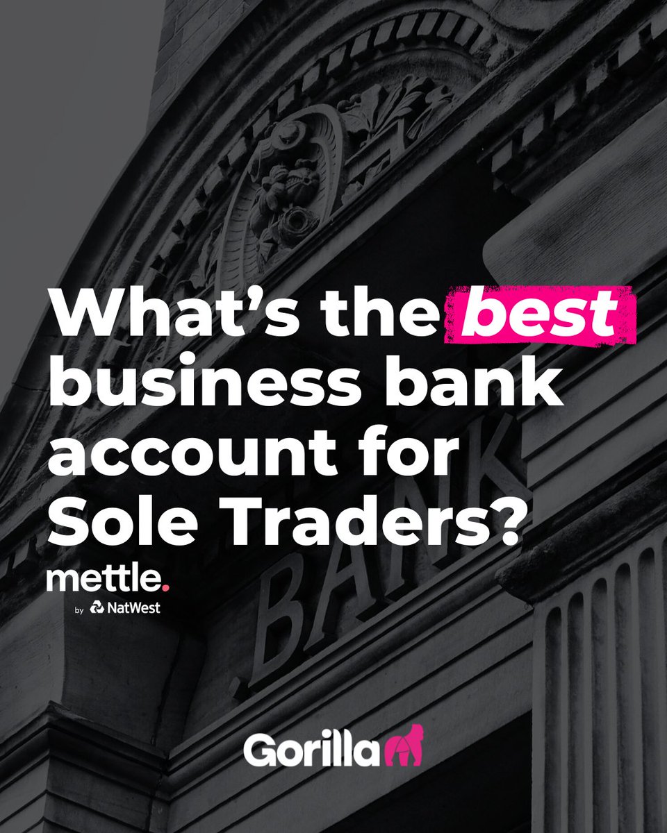 When you run your own business as a sole trader you will no doubt have a long to do list. One of the smartest steps you can take is to open a business bank account. 

Click here to find out more🔗:
gorillaaccounting.com/blog/what-is-t…