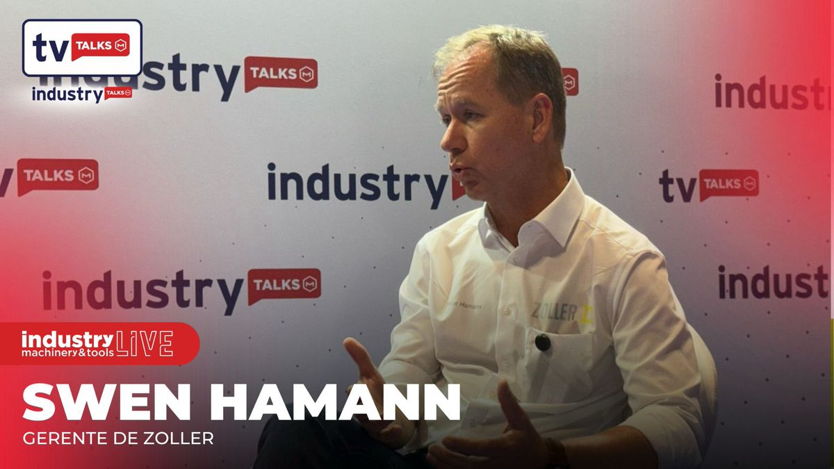 IndustryTalksES's tweet image. 🔴#industryLIVE | 📹 Swen Hamann, #ZOLLER: “Tenemos una nueva máquina de amarre térmico y es novedad en el mercado ibérico.” 👉🏼 ¡𝐃𝐚𝐥𝐞 𝐚𝐥 𝐩𝐥𝐚𝐲! ▶️ youtube.com/watch?v=N7O1ZS… @IndustryLive_ #GoIndustry🚀