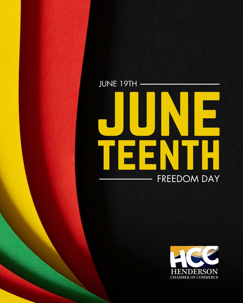 Henderson Chamber of Commerce (@hcc_nevada) on Twitter photo Celebrate freedom, culture, and community.
Join the <a href="/cityofhenderson/">City of Henderson</a> for the Juneteenth Festival—a day of live music, local vendors, and meaningful connection as we honor the end of slavery in the U.S.
🎉 Get the event details here: pulse.ly/0lylw7ryv2 Celebrate freedom, culture, and community.
Join the <a href="/cityofhenderson/">City of Henderson</a> for the Juneteenth Festival—a day of live music, local vendors, and meaningful connection as we honor the end of slavery in the U.S.
🎉 Get the event details here: pulse.ly/0lylw7ryv2