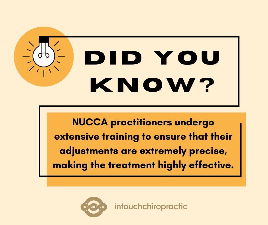 intouchchiroSD's tweet image. 🔑 Precision is everything! NUCCA practitioners go through extensive training to make sure every adjustment is spot-on for maximum effectiveness. It’s all about getting you back to your best! 💪✨ #NUCCA #ChiropracticCare #PrecisionMatters #HealingJourney