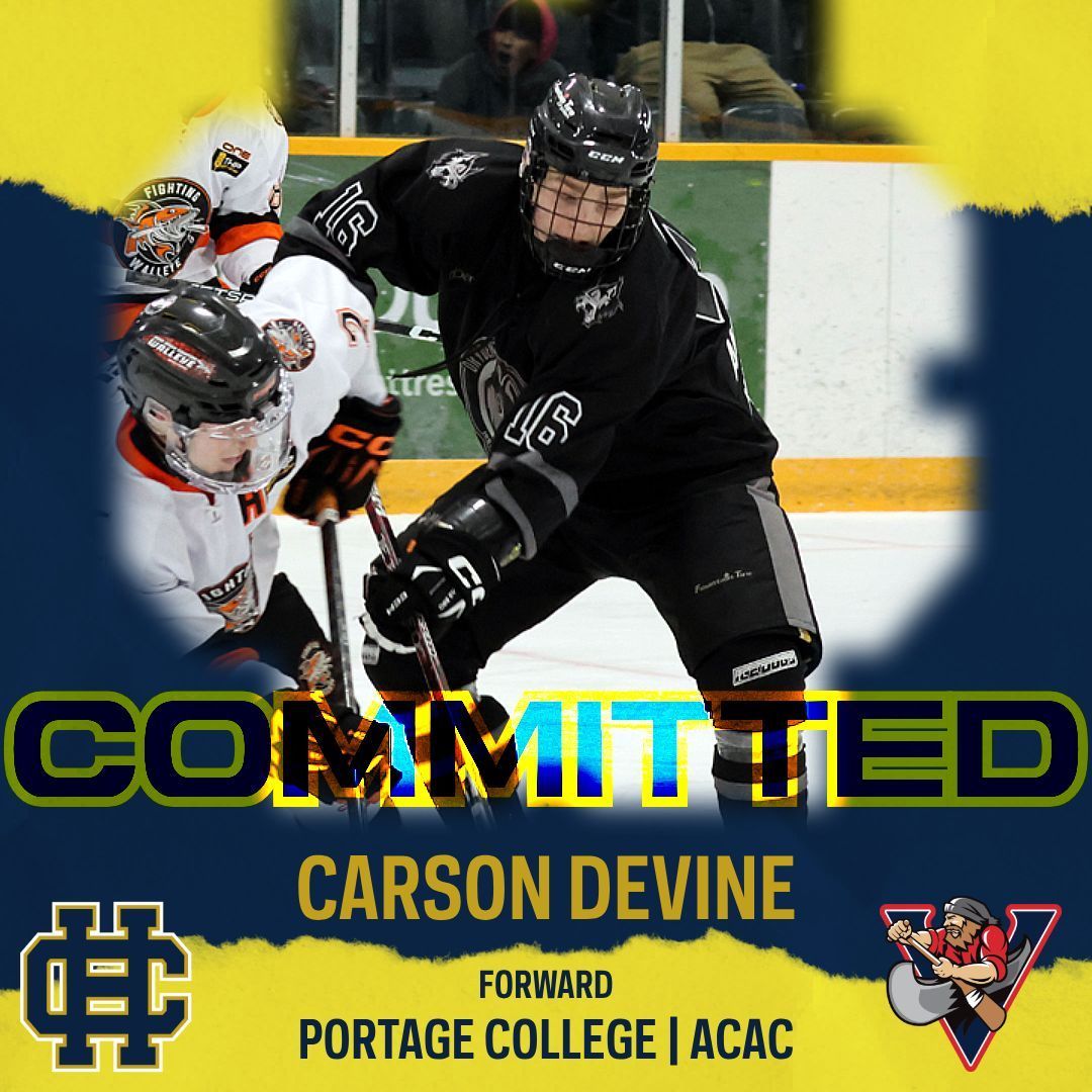 Congrats to alum Carson Devine, who recently announced his #collegecommitment to the @weareVoyageurs of the #ACAC! Carson led the 21-22 U18 #CSSHL Prep squad once upon a time; best of luck in school Carson! #earnednotgiven