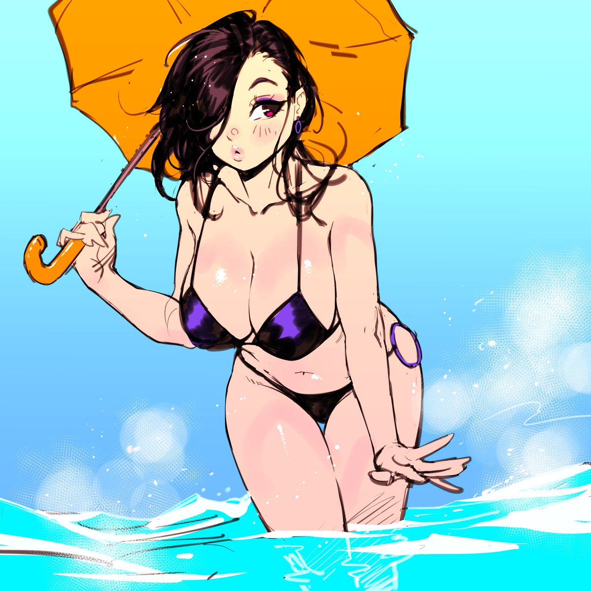 As I've been saying aaaall week... I'm open for flat color commissions from here on out! Yaaaay! This here is a sample of what $100 can get you (no backgrounds :P) DM if interested! or visit my v gen below~