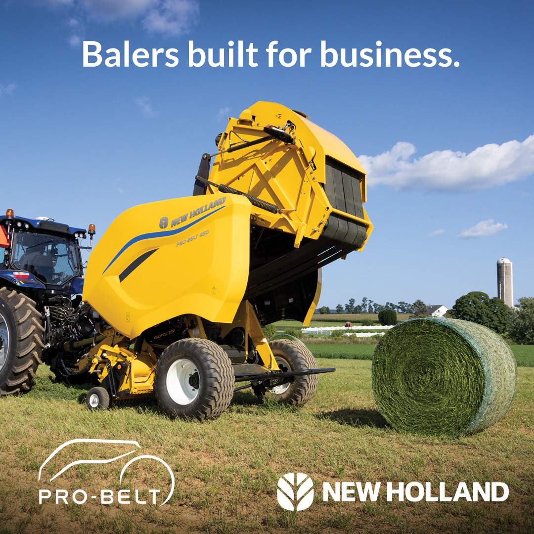 Attention professional haymakers and contractors: New Holland Pro-Belt™ round balers are built for you. They make top-quality bales at the highest output and deliver max reliability for the life of the baler. Build your business with a Pro-Belt.