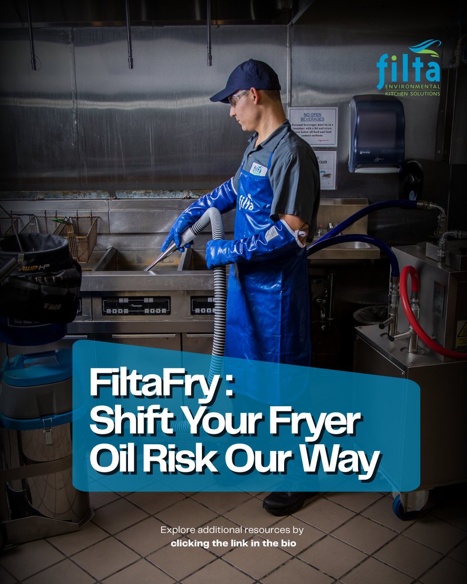 Fryer oil risks? Not on your plate.
FiltaFry handles the heat, so your team doesn’t have to. 🔥🧯

🌐 Learn more at GoFilta.com

#FiltaFry #KitchenSafety #RiskFreeFrying #EcoSolutions