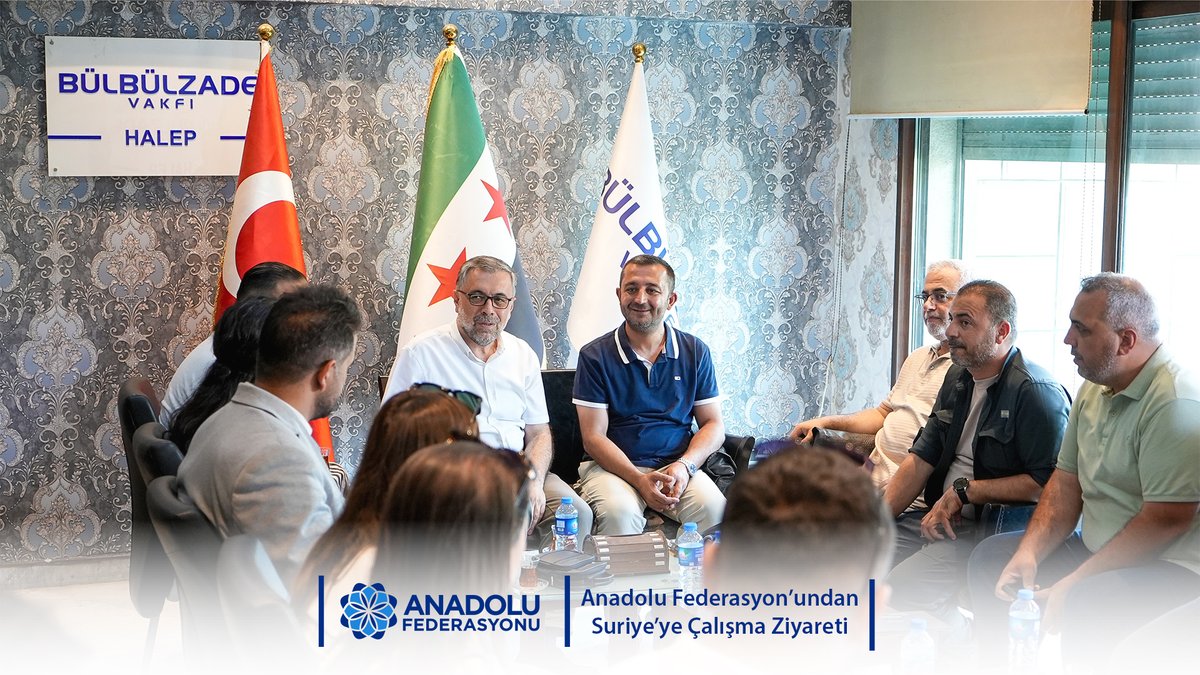 Anadolu Federasyonu Başkanı Turgay Aldemir ve yönetim kurulu üyelerinden oluşan heyet Suriye’ye birtakım ziyaretlerde bulundu.

Haberin detayları için web sitemizi ziyaret edebilirsiniz:
anadolufederasyonu.org