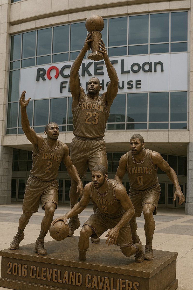 Next year is 10 years since the Cavs won. Time for a statue. Chat GPT won’t be creating it but you get the idea.