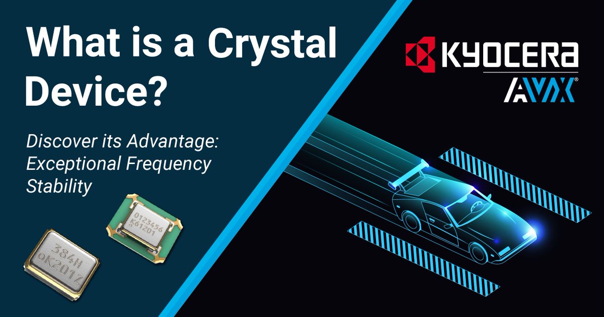 #KYOCERAAVX's Innovative #Crystal #Devices offer
🔹Less energy loss during vibration
🔹Less variation in #frequency due to temperature
🔹Low long-term frequency fluctuations
These amazing features make them a go-to choice for a wide range of applications
🔗rebrand.ly/edda35