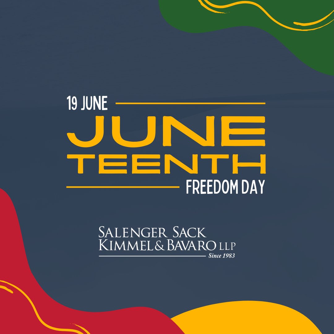 Happy Juneteenth! ✊🏽✊🏿 Today, we celebrate freedom, reflect on our history, and look towards a future of equality and justice for all. #Juneteenth #SSKB #FreedomDay
