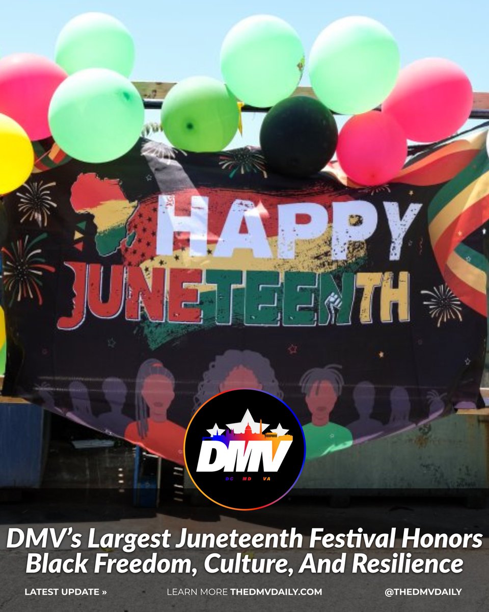 TheDMVDaily's tweet photo. The Scotland Juneteenth Heritage Festival wraps up its weeklong celebration on Thursday with a full day of powerful events honoring Black freedom, culture, and community resilience. Now in its third year, the festival has grown into the largest Juneteenth celebration in the DMV, paying tribute to the historic Scotland community in Montgomery County.

Thursday’s Schedule Highlights:
📍 Cabin John Village
• Opening Ceremony – 9:00 AM
• Wellness & Social Action Pavilion – 9:00 AM – 1:00 PM

📍 Cabin John Park
• Family Carnival & Parade – 11:00 AM – 5:00 PM
 • Parade kicks off at 2:00 PM

📍 Scotland A.M.E. Zion Church
• Kinship Communities Exhibit – 11:30 AM – 1:30 PM

📍 Shirley Povich Field
• Fireworks & Tailgating – Starting at 5:00 PM
• Clarence Isreal Juneteenth Classic Baseball Game – 6:00 PM – 9:00 PM

From cultural exhibits and parades to fireworks and baseball, the final day promises joyful reflection and celebration for all ages.