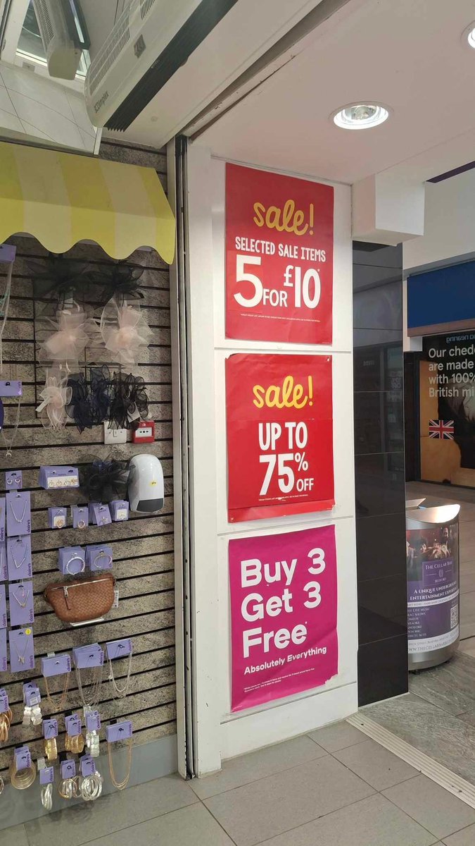 New offers just dropped at Claire’s! ✨

💖 5 for £10 on all sale items
🌟 30% off character stock
🕶️ Buy one, get one FREE on sunglasses!

Hurry while stocks last! 💫
#ClairesUK #SaleFinds #ClaireStyle #BOGO #SummerReady
