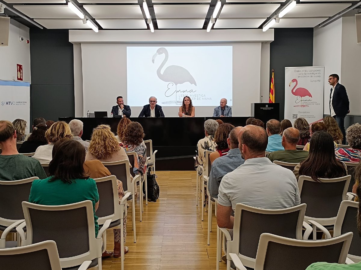 Hospital de Tortosa Verge de la Cinta - ICS Ebre (@htvcebre) on Twitter photo 🦩Cinc anys caminant junts pel Projecte Emma 💪🎗️
Ahir va tenir lloc l'acte de transparència i rendiment de comptes a Tortosa el 18 de juny, on es van presentant resultats i projectes de futur en recerca en càncer de mama.
🔗 icsebre.cat/wg/cinc-anys-c…
<a href="/DoctorFerran/">Fundació Doctor Ferran</a> <a href="/ProjecteEmma/">ProjecteEMMA</a> 🦩Cinc anys caminant junts pel Projecte Emma 💪🎗️
Ahir va tenir lloc l'acte de transparència i rendiment de comptes a Tortosa el 18 de juny, on es van presentant resultats i projectes de futur en recerca en càncer de mama.
🔗 icsebre.cat/wg/cinc-anys-c…
<a href="/DoctorFerran/">Fundació Doctor Ferran</a> <a href="/ProjecteEmma/">ProjecteEMMA</a>
