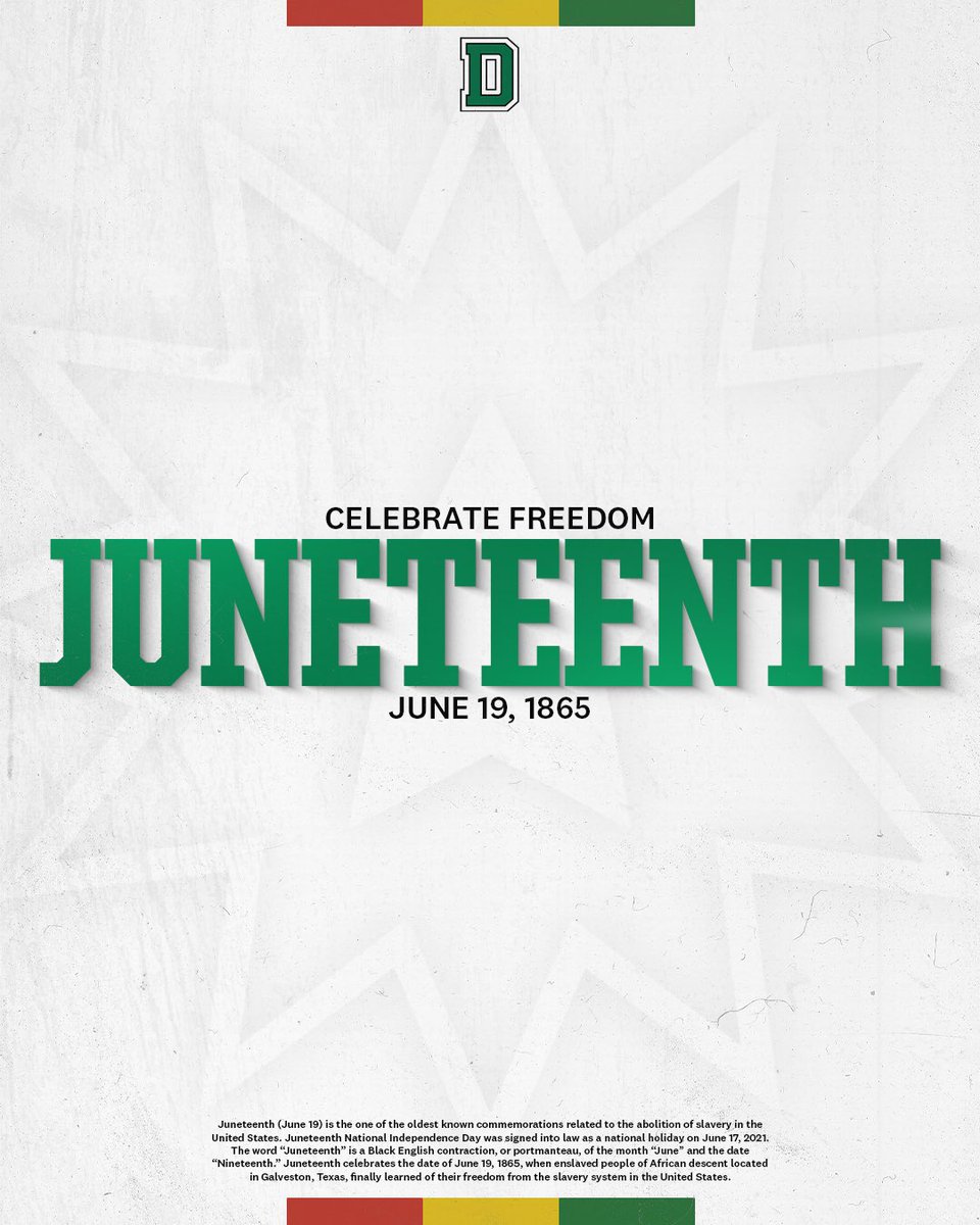 Today we celebrate freedom, Happy #Juneteenth.

#TheWoods #GoBigGreen