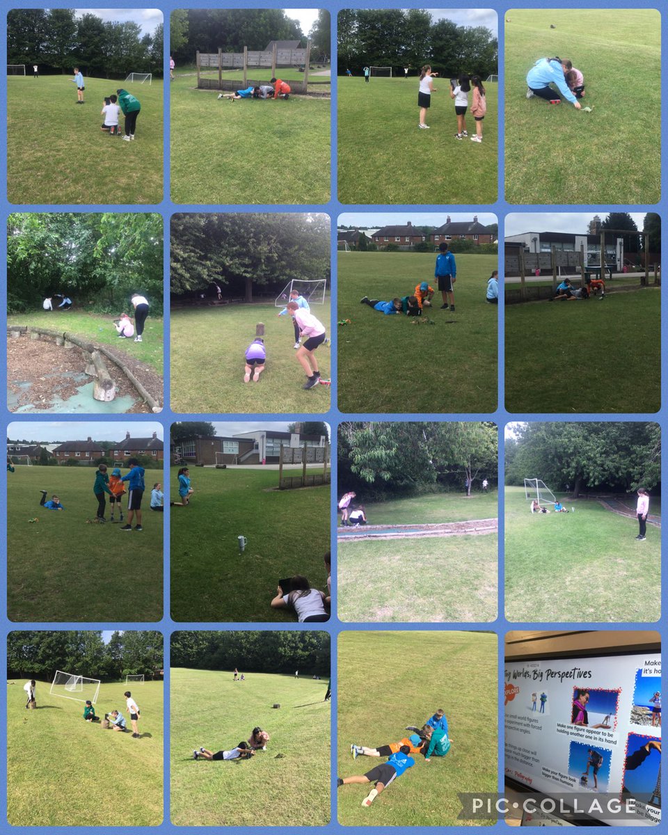 StFCPS's tweet image. As part of #AccessAllArts week promoting and celebrating the arts, Year 6 looked at foced perspective photographs, using different angles and distances to create their photos. Keep an eye out for their final photographs tomorrow!