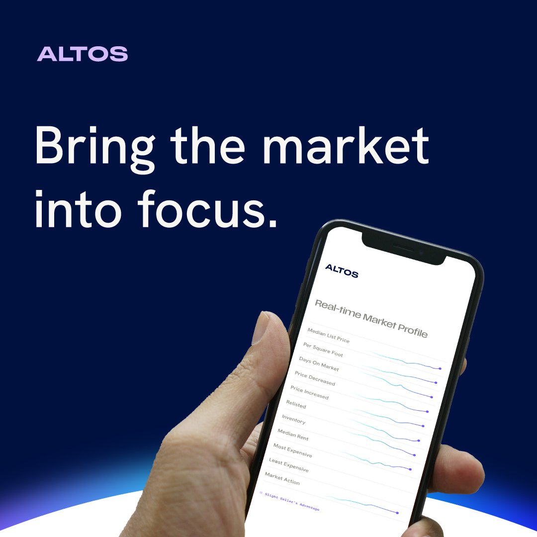 Top agents across the U.S. rely on Altos to answer the #1 question in real estate: "How’s the market?"

Sign up to access the same insights and tools they trust. na2.hubs.ly/y0kK7V0

#altosreports #realestateinsights #housingmarket #altosresearch