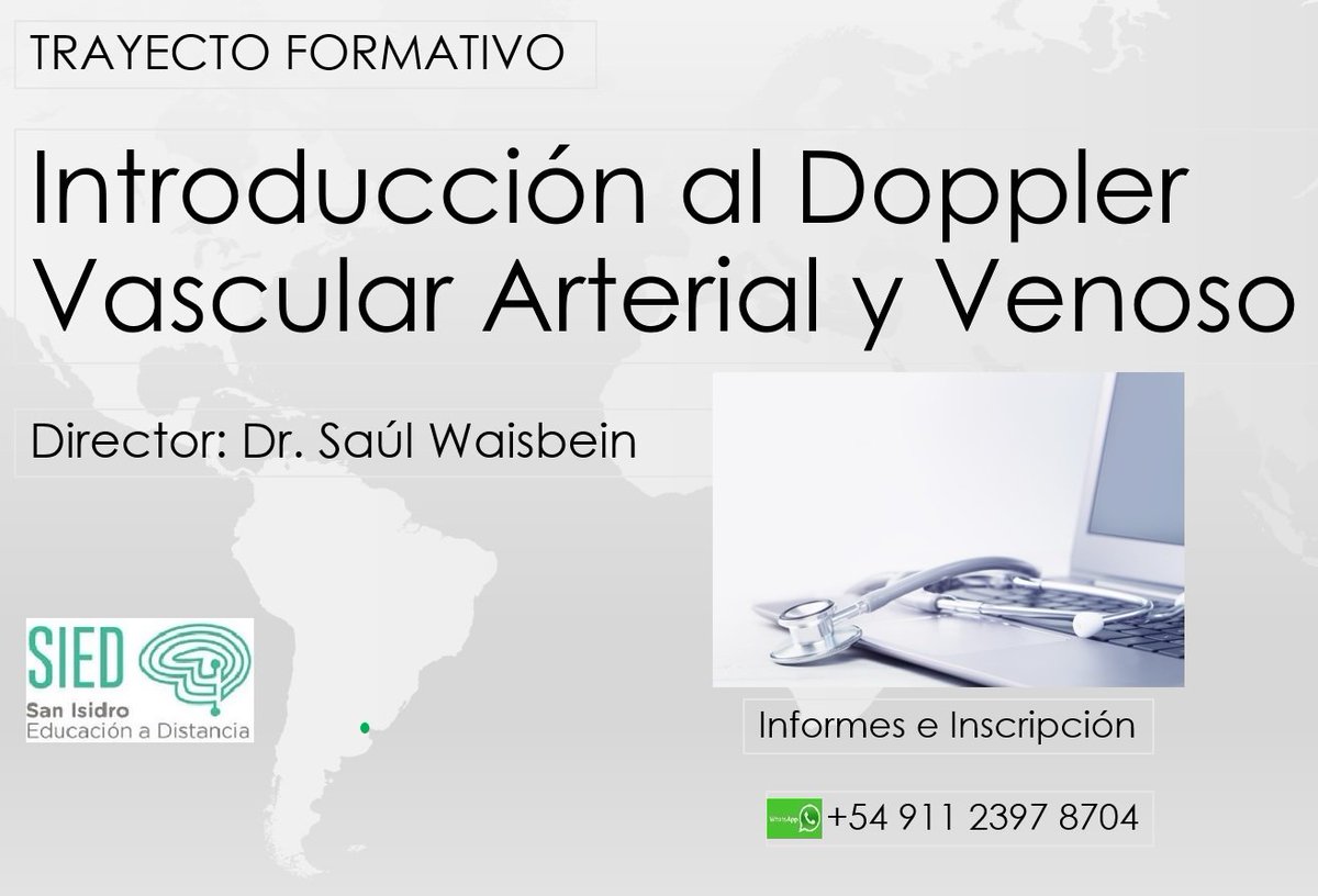 e_sied's tweet image. Para ampliar tu campo profesional, porque no todo es ecografía. Iniciate en Doppler