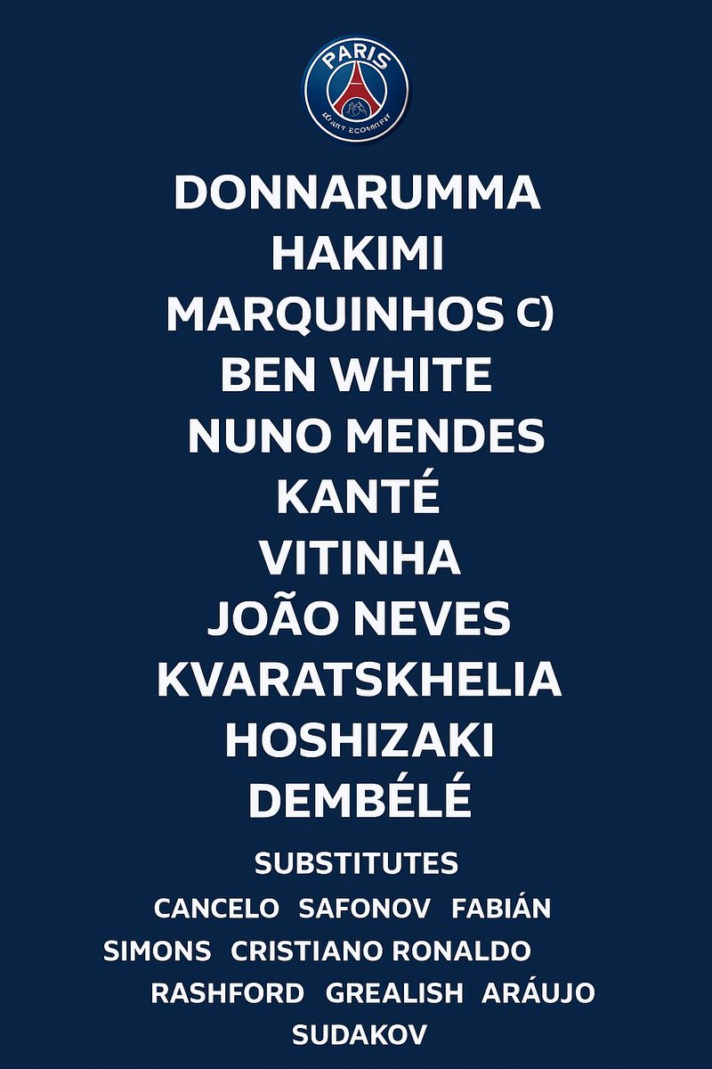 C’est comme ça que nous sortons pour le match de ce soir.

N’oubliez pas que vous pouvez regarder le match sur la chaîne Twitch: UNIFUT

L’émission commence à 7:L’émission commence à 7:00

Paris Saint-Germain contre Newclaste pour la 2e journée de Super League A