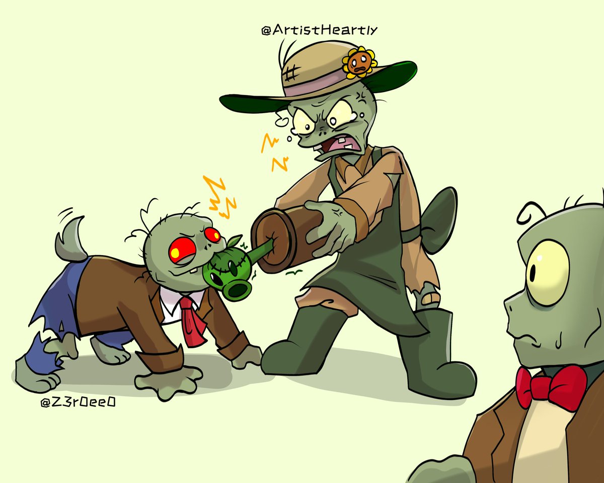 Pvzheroes78's tweet image. Thanks to my little followers for giving me lovely ocs, this is my drawing everyone🎨🖌
hope everyone likes it🧟‍♂️💚 
#pvzoc #oc 
(4/8)