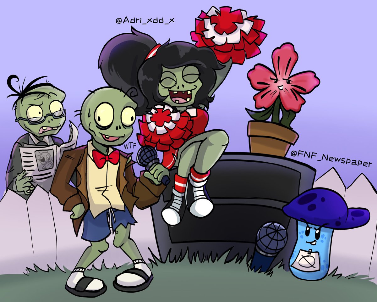 Pvzheroes78's tweet image. Thanks to my little followers for giving me lovely ocs, this is my drawing everyone🎨🖌
hope everyone likes it🧟‍♂️💚 
#pvzoc #oc 
(4/8)