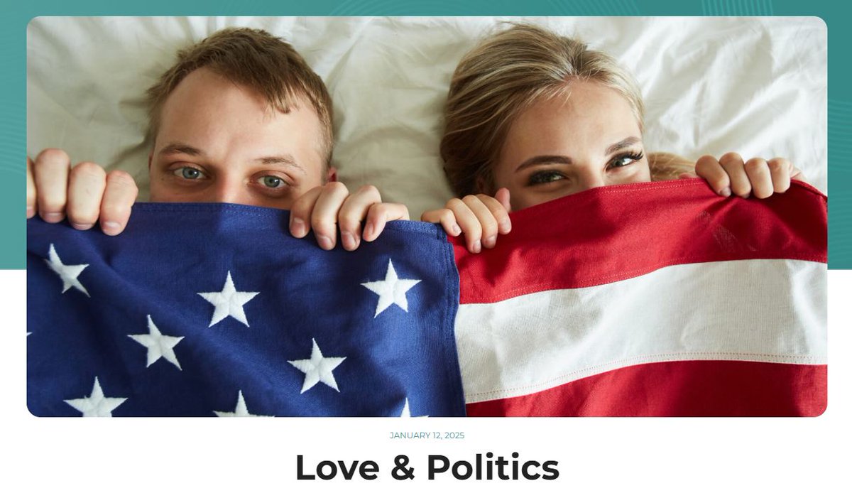 Simon Dube, PhD (@scidub11) on Twitter photo 𝗬𝗼𝘂𝗿 𝗗𝗮𝗶𝗹𝘆 𝗗𝗼𝘀𝗲 𝗼𝗳 𝗦𝗰𝗶𝗲𝗻𝗰𝗲
Same political affiliations fare better. Different yields mixed results.
Learn more in this <a href="/leshawinstitute/">Le Shaw Institute</a> article: leshaw.com/love-political…
Full paper: pmc.ncbi.nlm.nih.gov/articles/PMC82…
#Politics #Relationships #YourDailyDoseOfScience 𝗬𝗼𝘂𝗿 𝗗𝗮𝗶𝗹𝘆 𝗗𝗼𝘀𝗲 𝗼𝗳 𝗦𝗰𝗶𝗲𝗻𝗰𝗲
Same political affiliations fare better. Different yields mixed results.
Learn more in this <a href="/leshawinstitute/">Le Shaw Institute</a> article: leshaw.com/love-political…
Full paper: pmc.ncbi.nlm.nih.gov/articles/PMC82…
#Politics #Relationships #YourDailyDoseOfScience