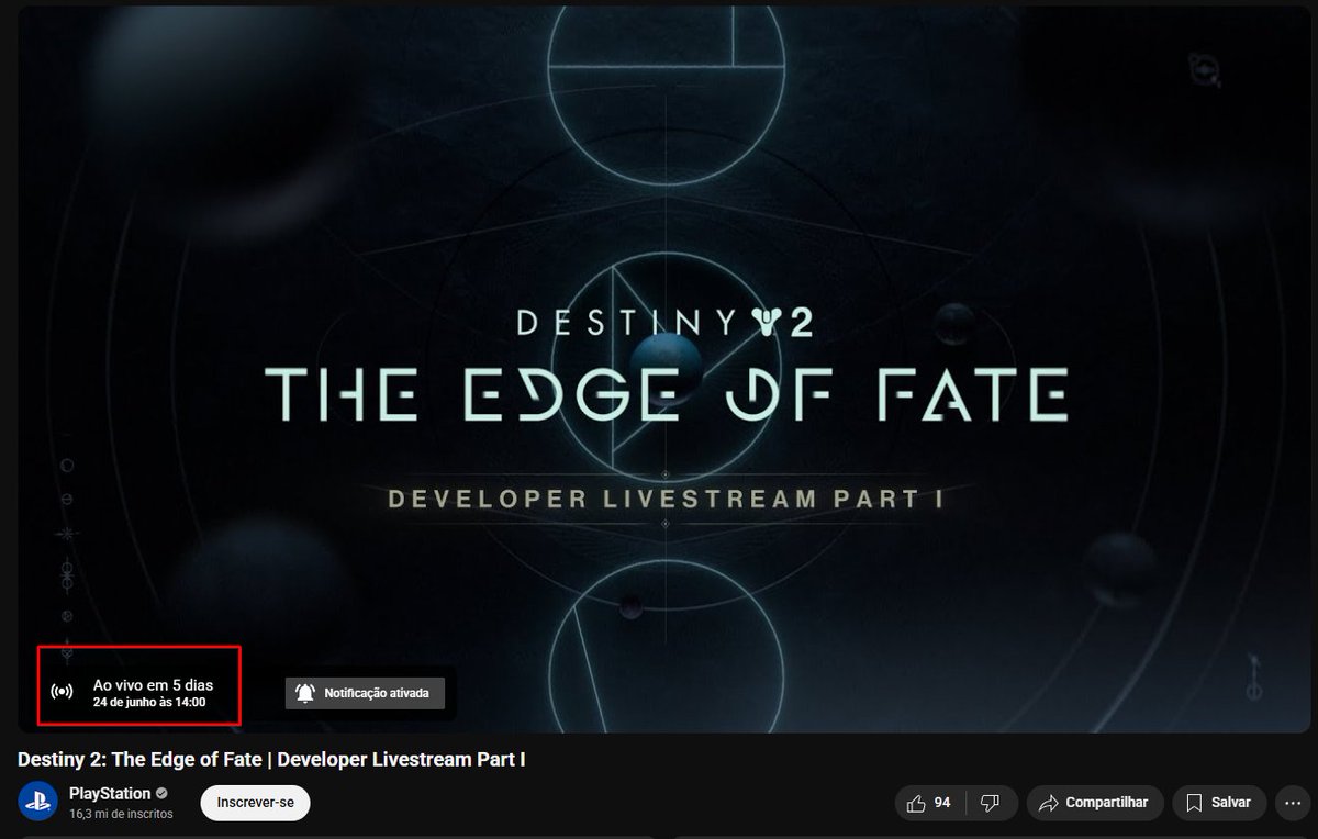 Teremos uma live (parte 01) com os desenvolvedores falando sobre Os Confins do Destino na próxima Terça-Feira, 24/06, às 14h. Estarei na Twitch cobrindo tudo. 

Marque no seu calendário!
#D2Creator.
