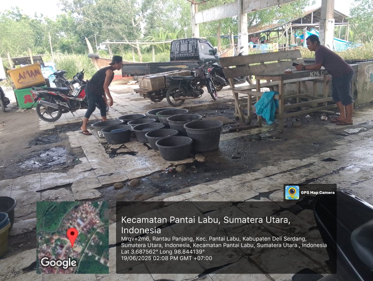 ELuhkan's tweet photo. Kamis (19/06/2025), EkoSantoso-LuhkanDeliSerdang, KUB Bagan Indah, TPI Bagan Serdang#produksi tangkap ;  Kembung 4kg, Selar 3kg; Senangin 2kg, Gulama 6kg ; harga lelang,#GiatLuhkanSatmingkalMedan#LuhLapor
#KabDeliSerdang
@bppsdm_bp3Medan
@pusluhkp
@bppsdm_kp https://t.co/vnLuaqNumU