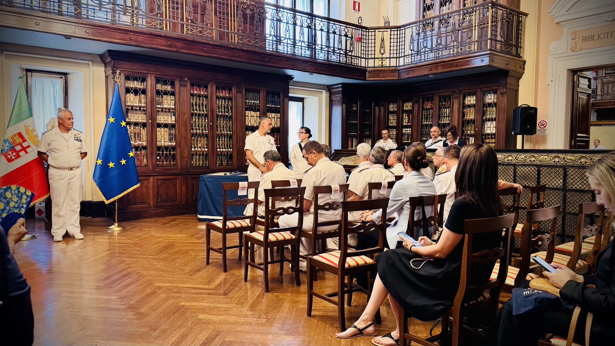 alessionaval's tweet photo. And so my raid to Rome is drawing to a close. An incredible honour to be nominated ‘consigliere scientifico’ to the Chief of the Italian navy for humanities. A ceremony in which brilliant surgeons and medical specialists were standing next to journalists, archeologists and… me. https://t.co/rbYb3Hlh2v
