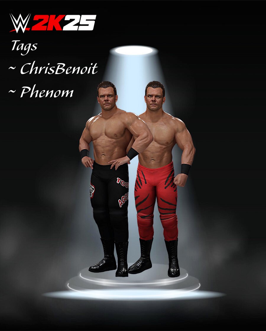 Phenom (@phenomcaws) on Twitter photo “The Canadian Crippler” Chris Benoit is available to download on #WWE2K25 CC right now!
~ Moveset by <a href="/BigRighteous/">Big Righteous</a> “The Canadian Crippler” Chris Benoit is available to download on #WWE2K25 CC right now!
~ Moveset by <a href="/BigRighteous/">Big Righteous</a>