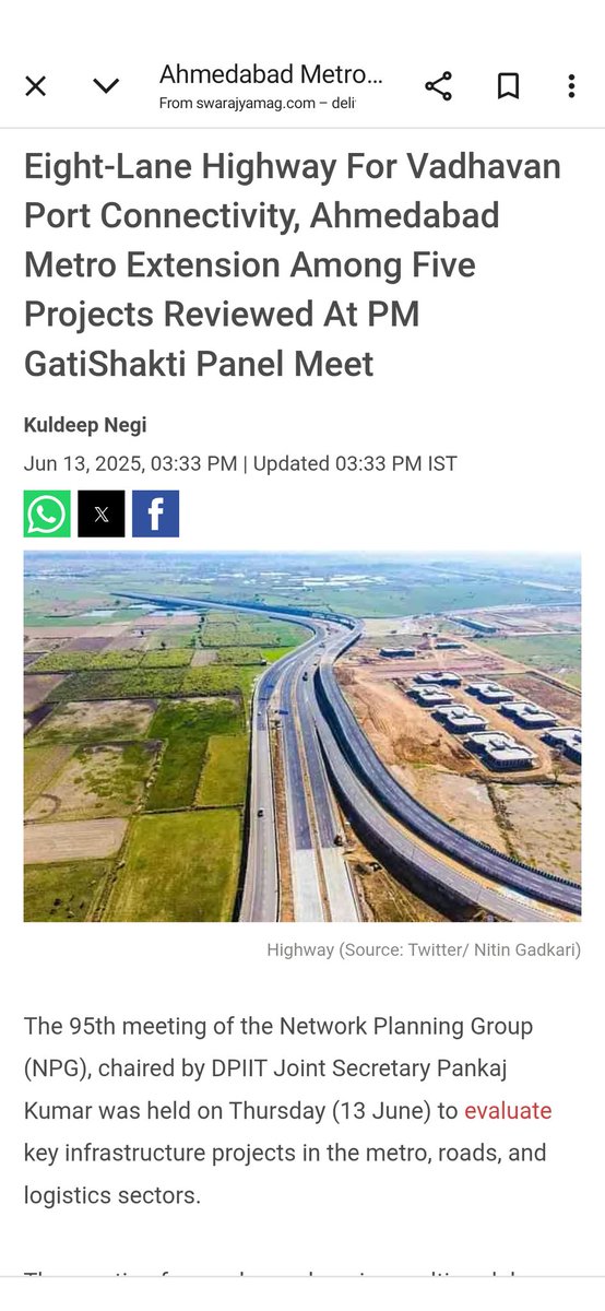 caniravkaria's tweet image. Upon completion, the Vadhavan port is expected to rank among the top ten container ports worldwide

Source: The Economic Times
 search.app/8Y1CZ

Shared via the Google App

Source: Swarajyamag
 search.app/97eB9

Shared via the Google App
